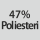 Kangaskoostumus: 47% polyesteriä