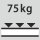 Hyllytason kantavuus / tasaisesti jakautunut enimmäishyllykuorma (metallilla): 75 kg