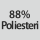 Kangaskoostumus: 88% polyesteriä