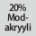 Kangaskoostumus: 20 % modakryyliä