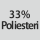 Kangaskoostumus: 33% polyesteriä