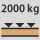 Työpenkin/pöydän kantavuus − suurin sallittu tasaisesti jakautunut tasokuorma (puulla): 2.000 kg