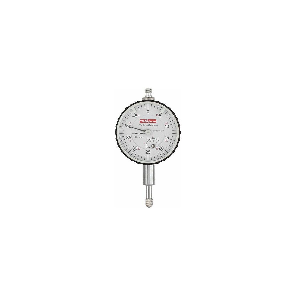 Pieni tarkkuusmittakello, iskusuojattu 5/40 mm