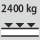 Hyllytason kantavuus / tasaisesti jakautunut enimmäishyllykuorma (metallilla): 2.400 kg