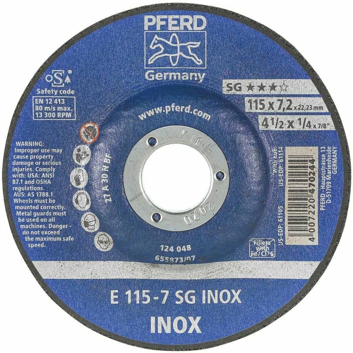 Karkeahiontalaikka SG-INOX