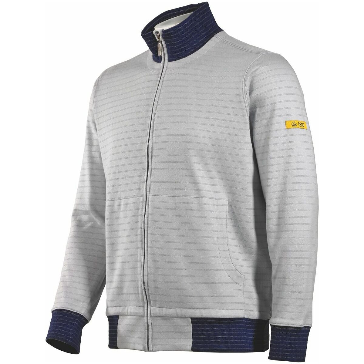 ESD-collegetakki CONDUCTEX® Cotton Knit hopeanharmaa Xs