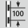 Korkeudensäätö portaittain: 100 mm