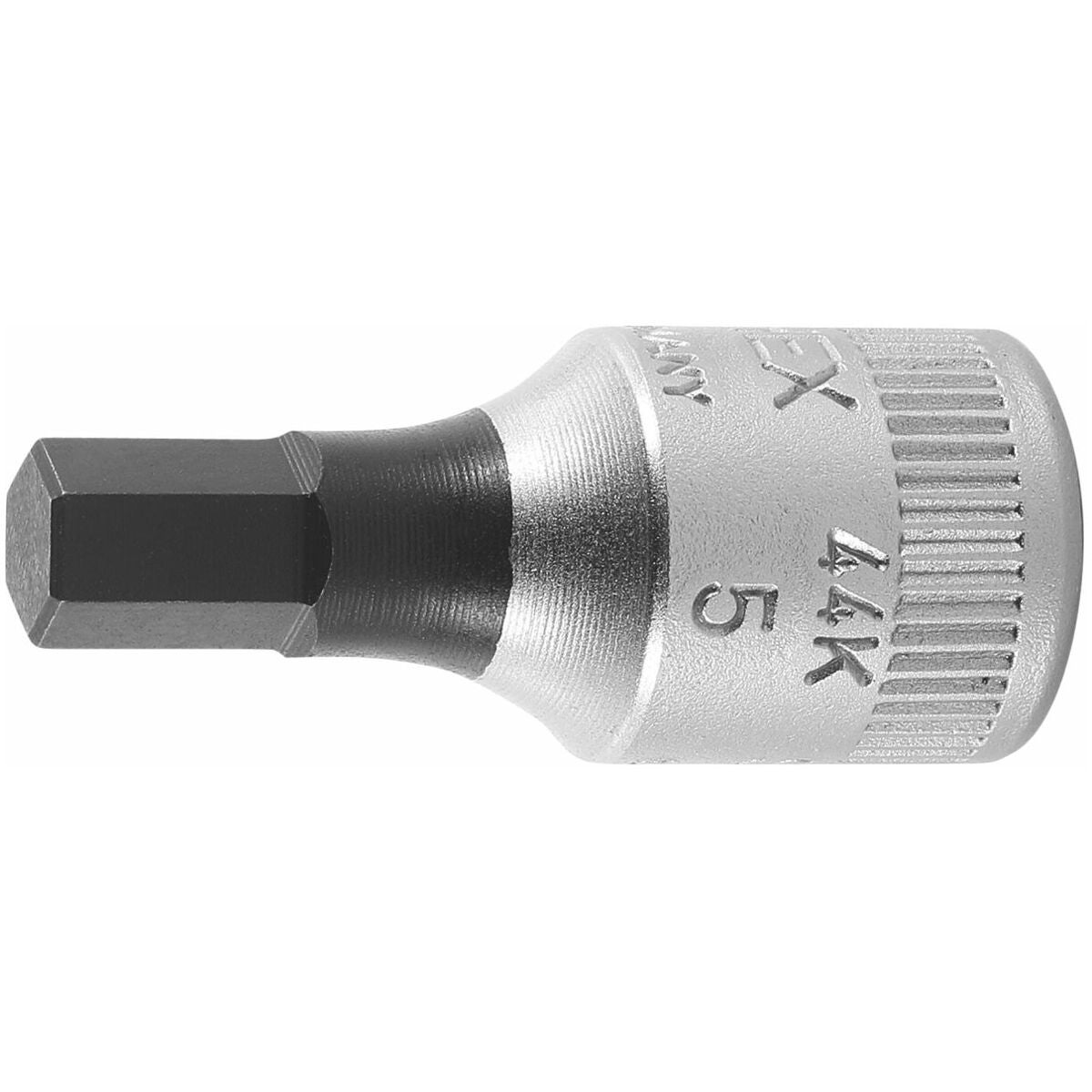 Kuusiokantaruuvauskärkihylsy 1/4 tuumaa, lyhyt 5 mm