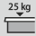 Vetolaatikon/ulosvetotason kantavuus: 25 kg