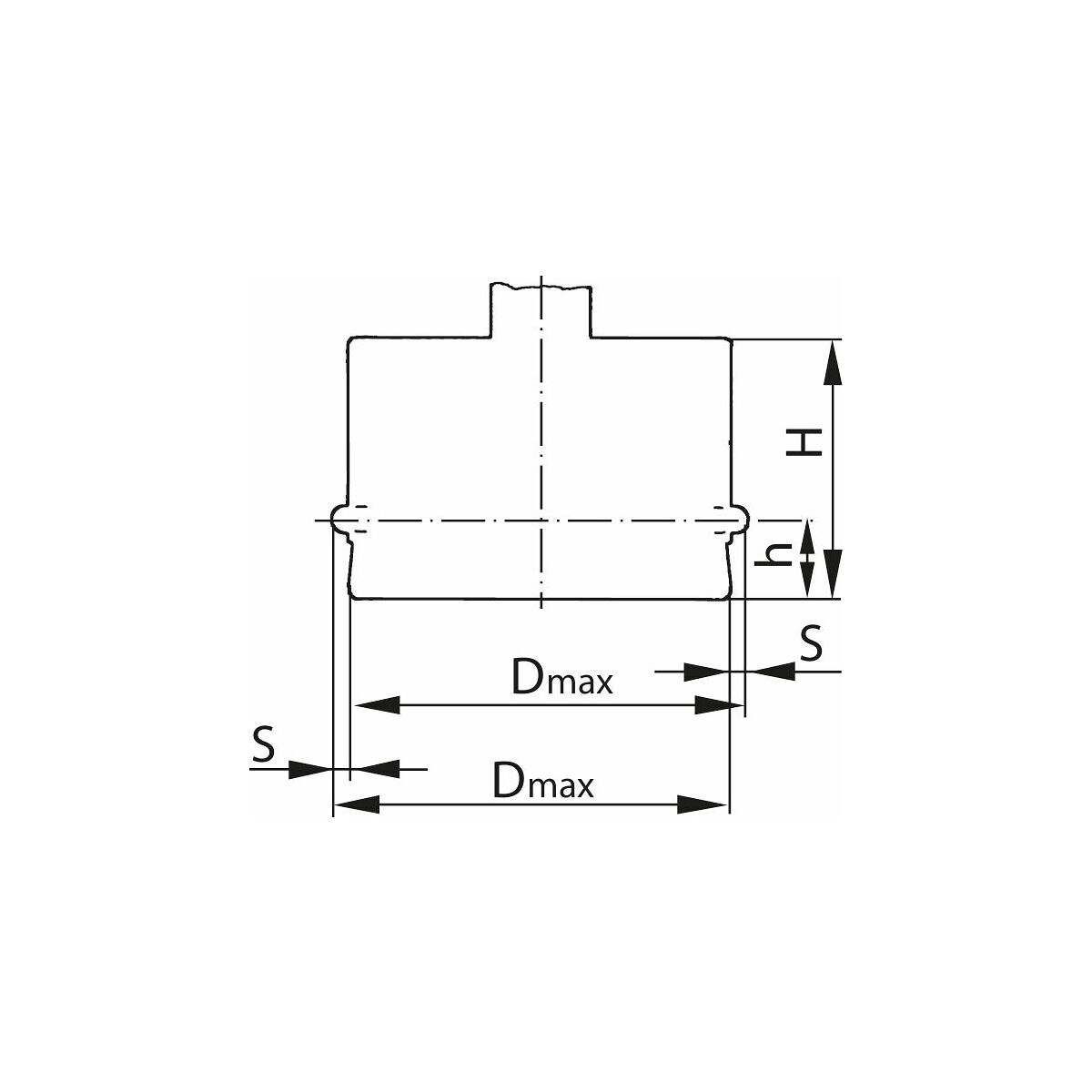 Mittatappi umpireiälle OD, ruostumaton 2,5–6 mm