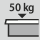 Vetolaatikon/ulosvetotason kantavuus: 50 kg