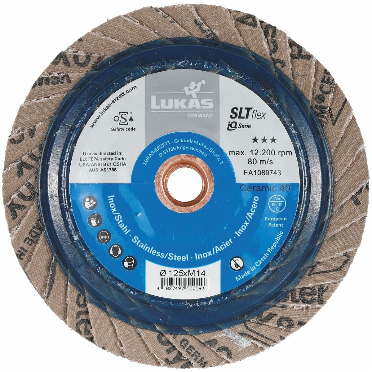Lamellilaikka SLTflex (CER), kiinnitys M14 ⌀ 115 mm 40