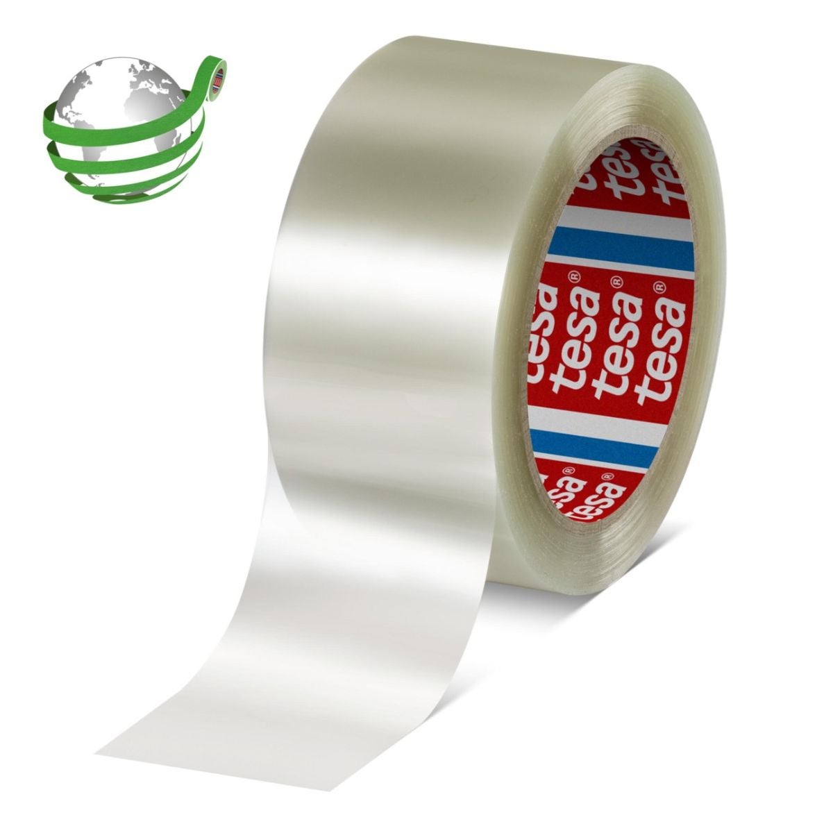 Kierrätetty pakkausteippi läpinäkyvä