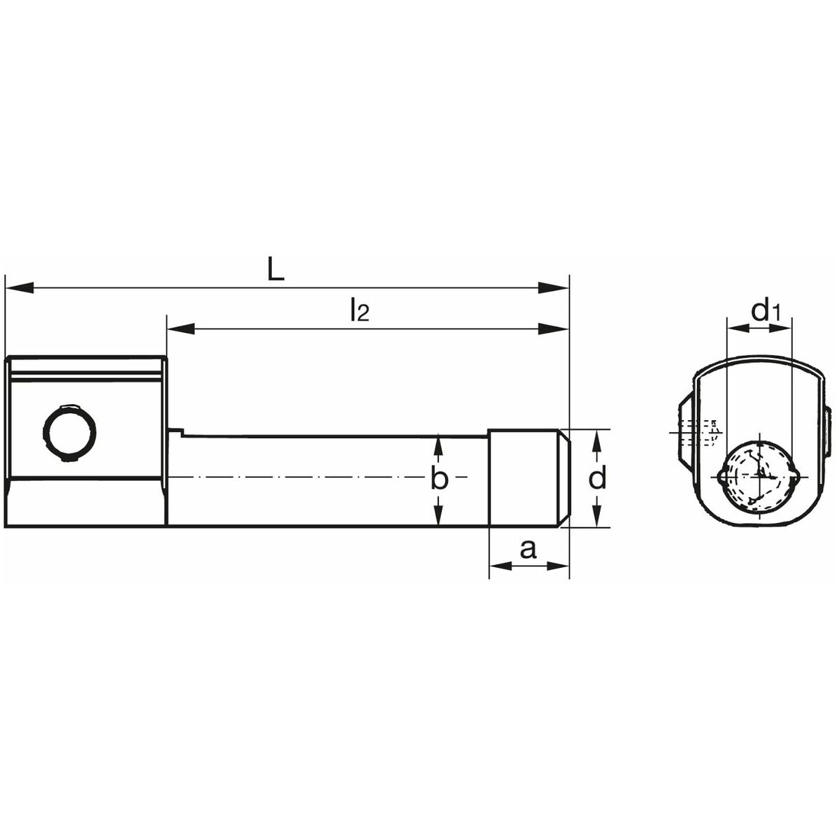 KOMET UniTurn® -sorvauspuristinpidin pystykäyttöön (ilman sisäpuolista teräpidintä) 12/4 mm