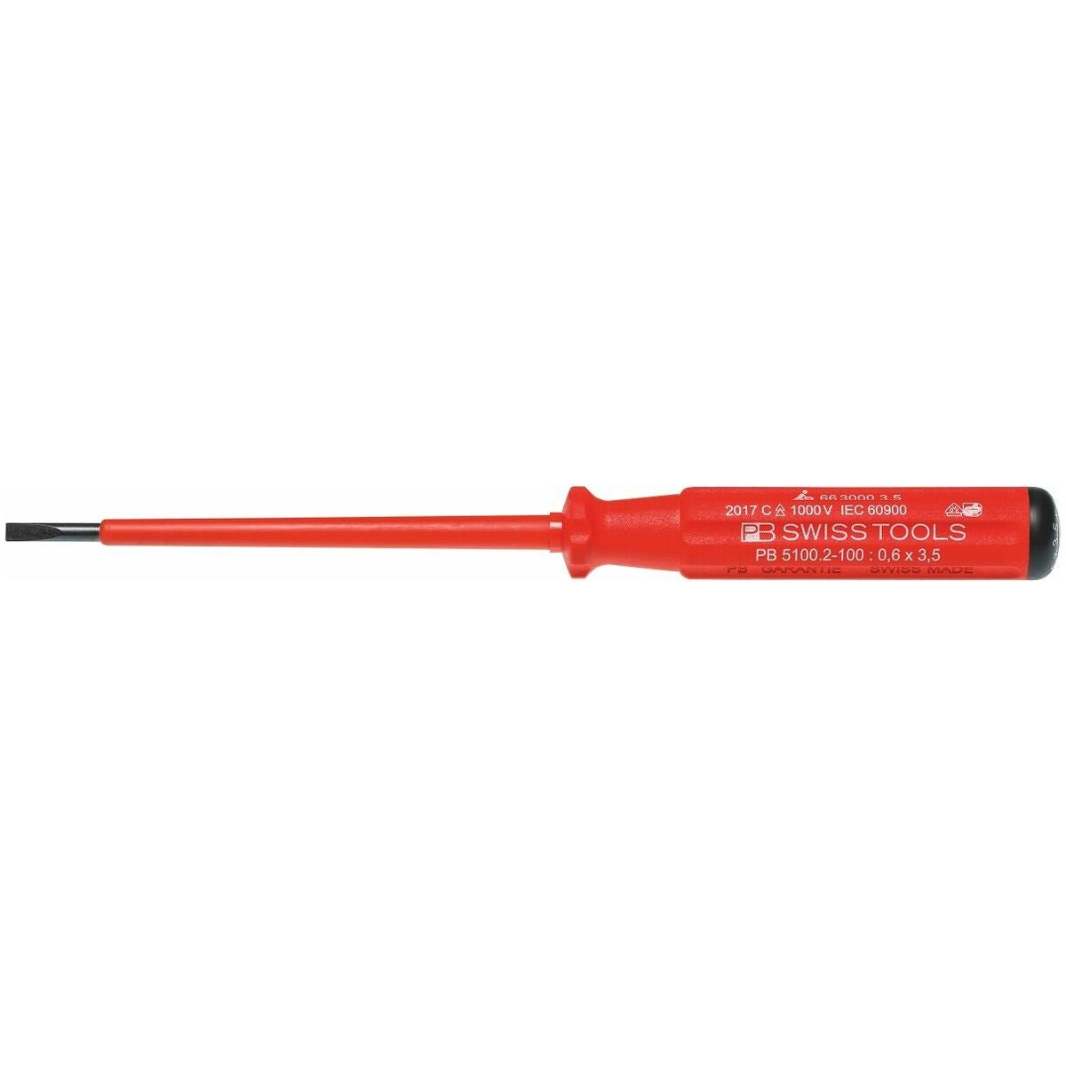 Sähköasentajan uraruuvitaltta, Classic, täysin VDE-eristetty 3,5 mm