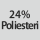 Kangaskoostumus: 24 % polyesteriä
