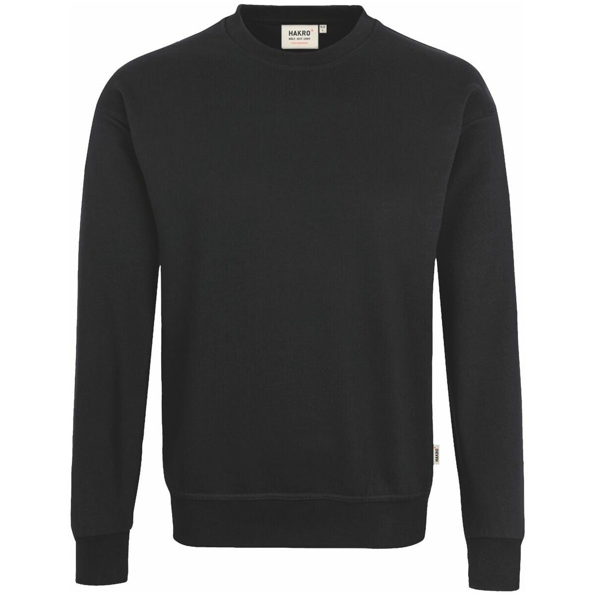 Unisex-collegepaita Mikralinar® musta S