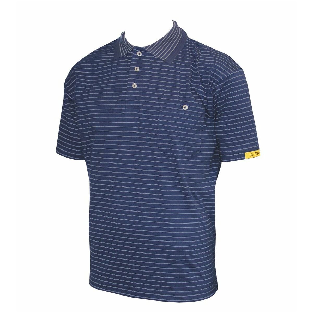 ESD miesten pikeepaita CONDUCTEX® Cotton Knit tummansininen 3XL