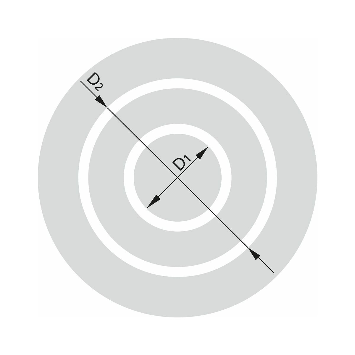 eco-teränpidin kupera aksiaalinen oikea 43/60 mm