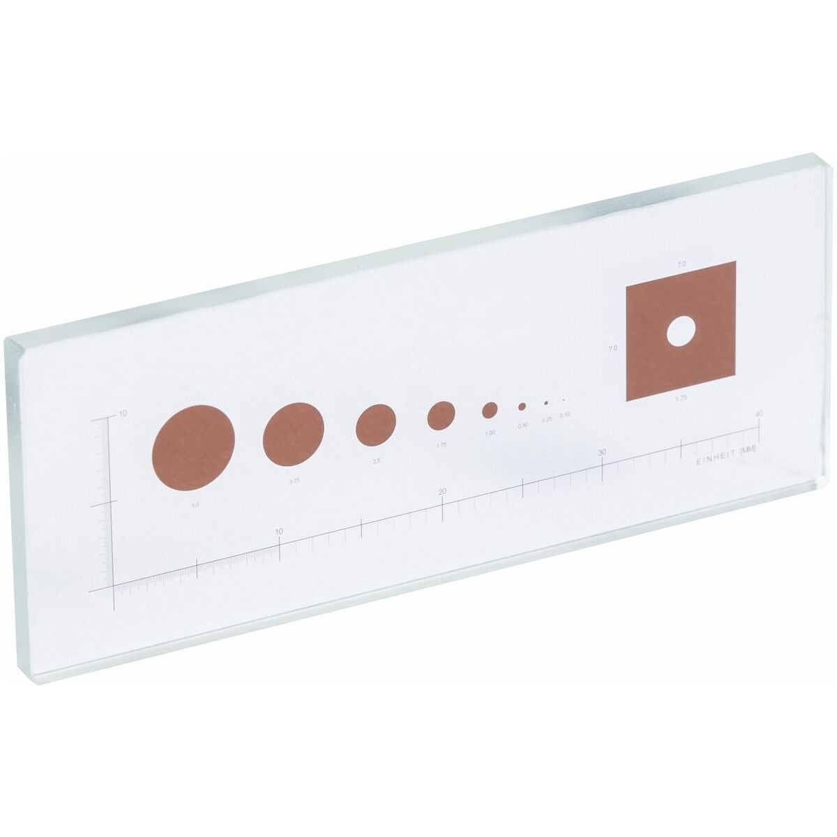 Lasinen mittanormaali testauspöytäkirjalla 50X20 mm 50x20 mm