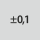 Toleranssi, nimellis-⌀: ±0,1