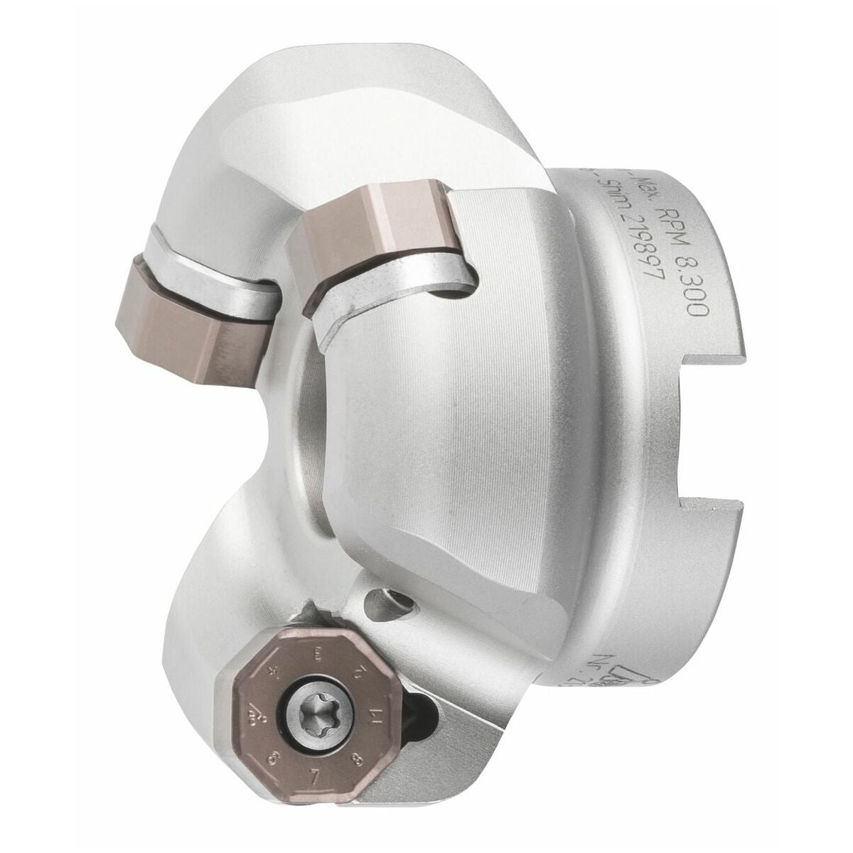 TwinCut-tasojyrsin 45° karkea jako reiällä 50/3 mm