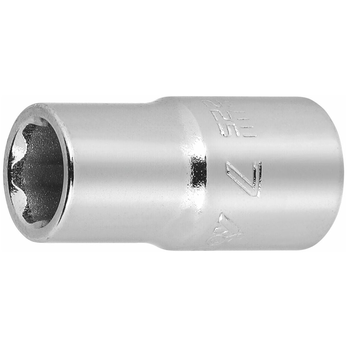 Kuusiokolokärkihylsy 1/4 tuumaa Surface Drive 7 mm
