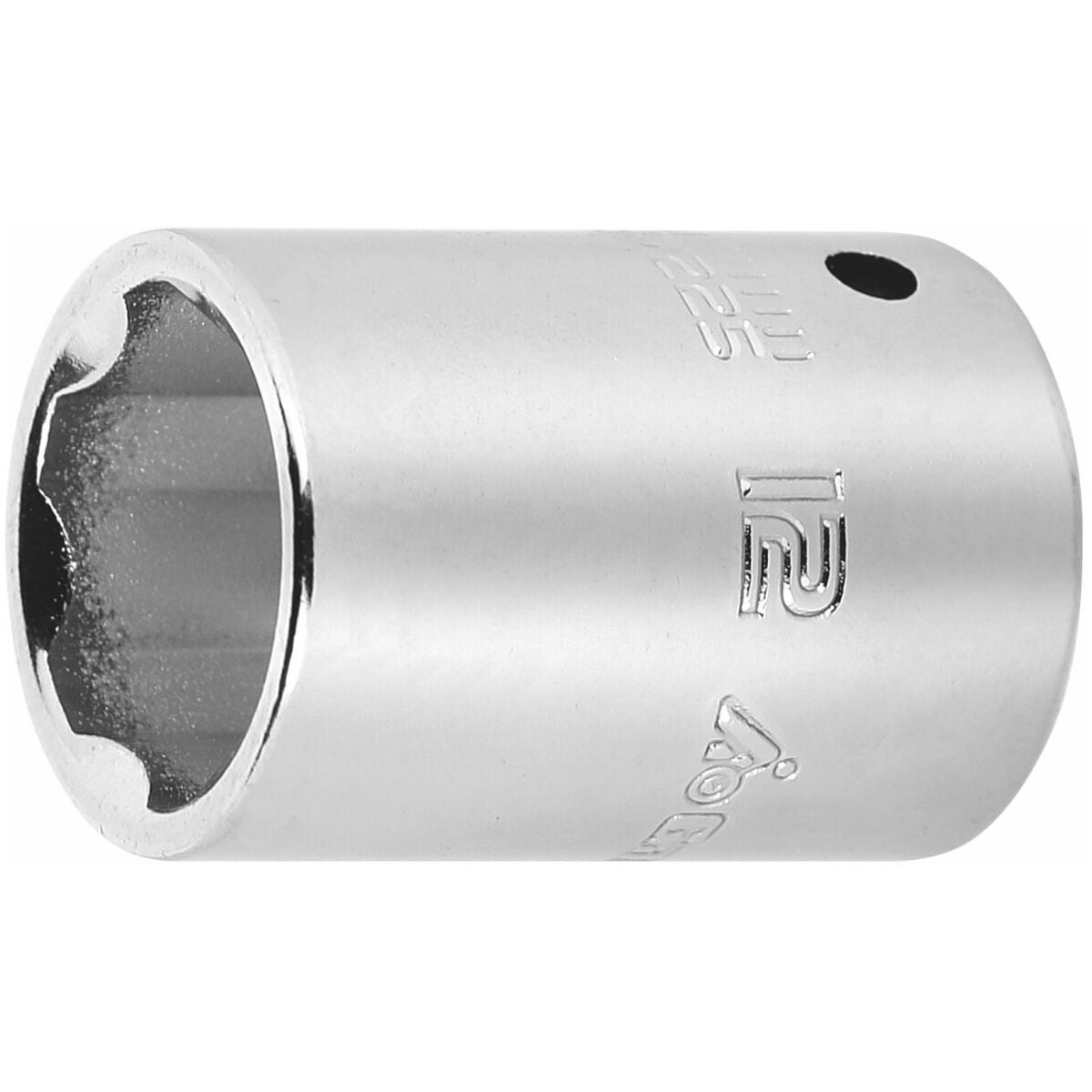Kuusiokolokärkihylsy 1/4 tuumaa Surface Drive 12 mm