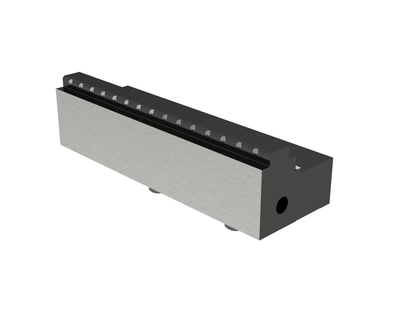 Käännettävä tasoleuka, porras 6 mm, CGA 125 Kääntökarbidipuristusleuka 5 mm CGA 125