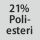 Kangaskoostumus: 21 % polyesteriä