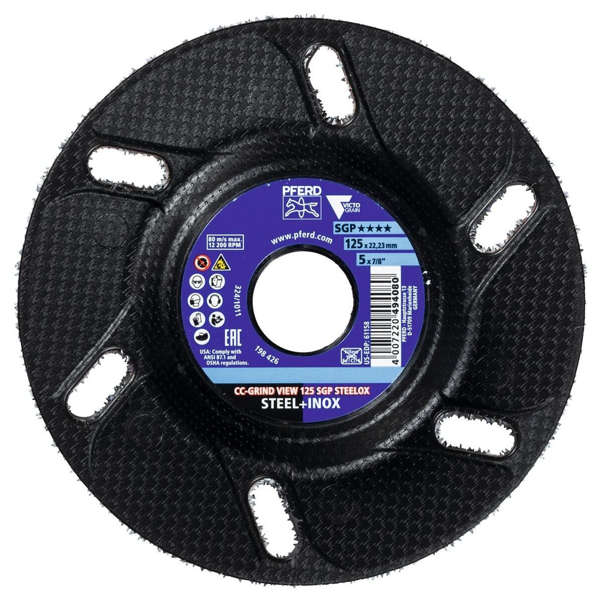 Hiomalaikka CC-GRIND‑View SGP STEELOX 125 mm
