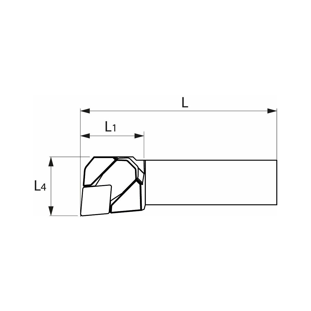 Eco-puristinpidin lyhyt, vasen 20/12 mm