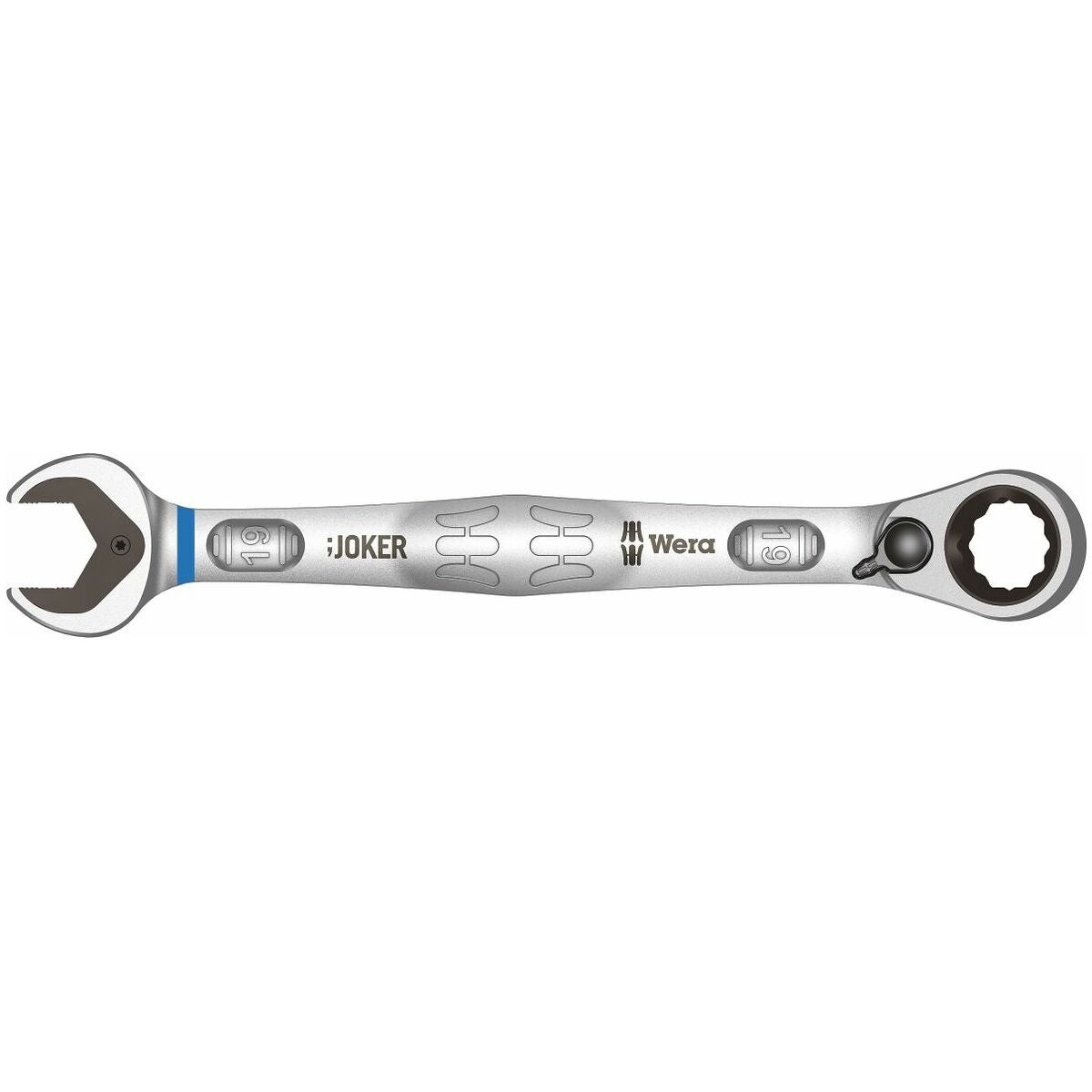 JOKER 6001 Switch lenkki-/räikkäavain, käännettävä, 15° kulma 19 mm