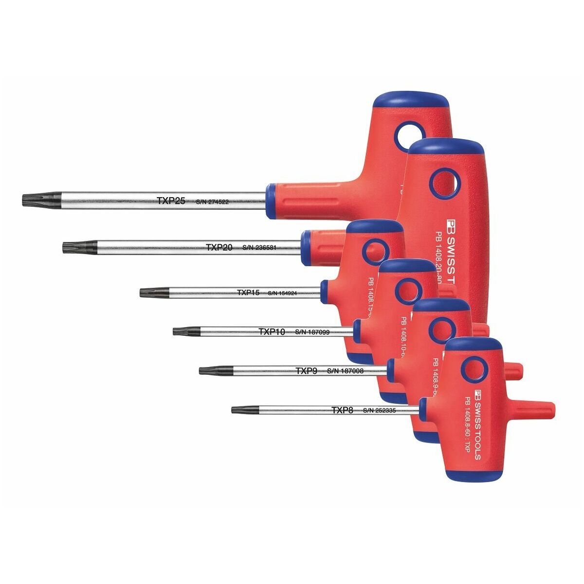 Torx Plus® -ruuvimeisselisarja T-kahvalla, 6 osaa 6