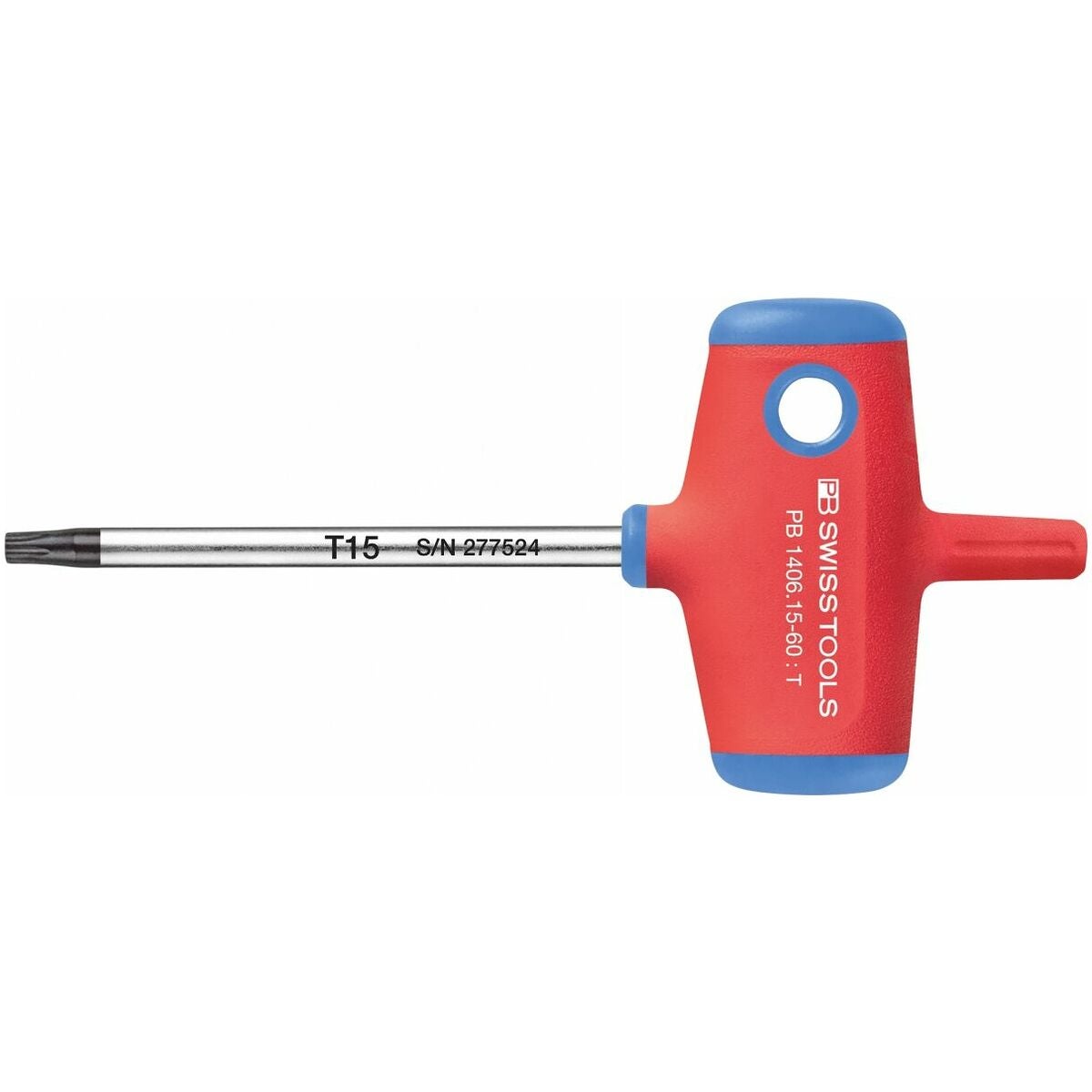 Torx®-ruuvitaltta, T-kahvalla Tx15