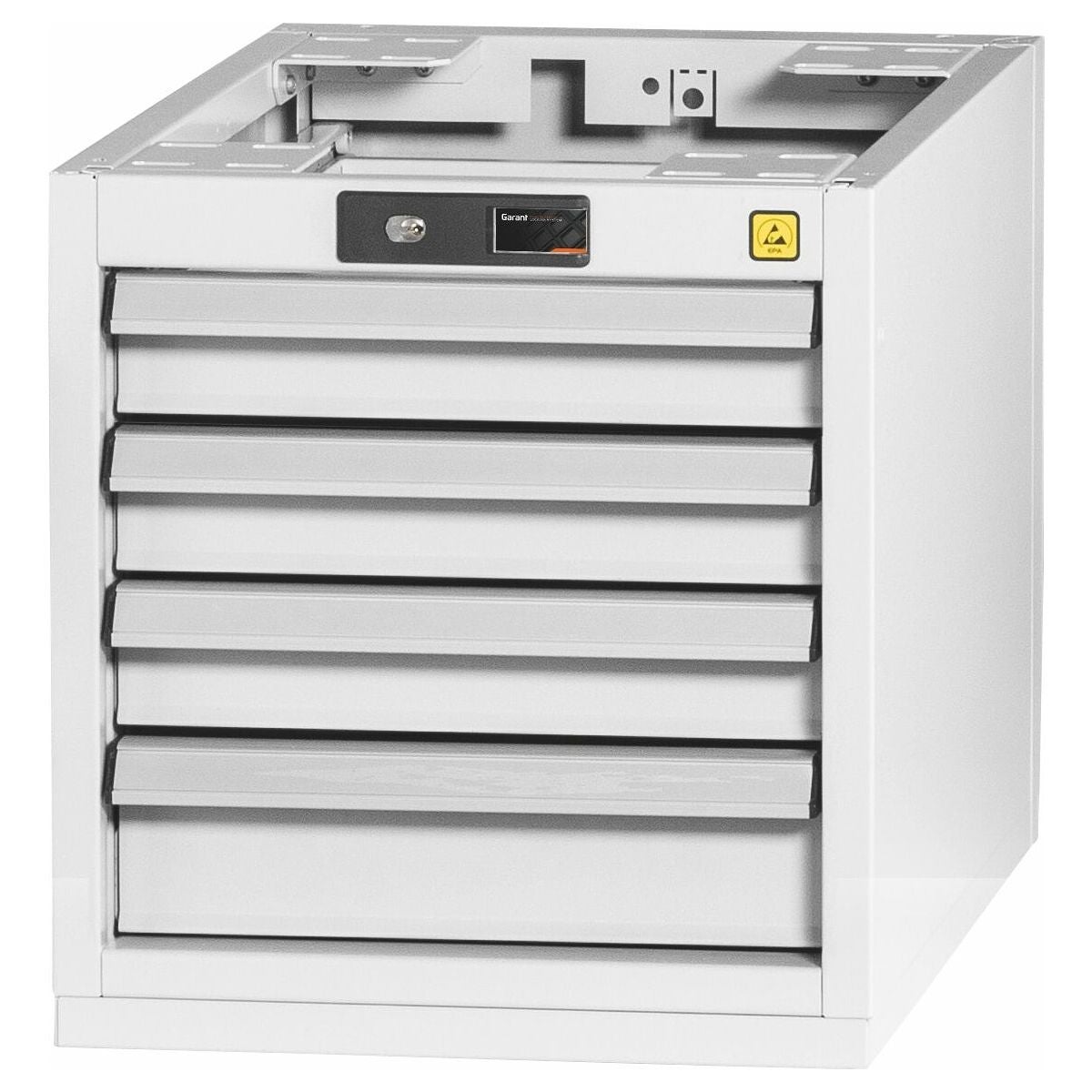 ESD-laatikosto 16G ulosvedettävillä laatikoilla 400/4 mm