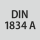Standardi: DIN 1834 A