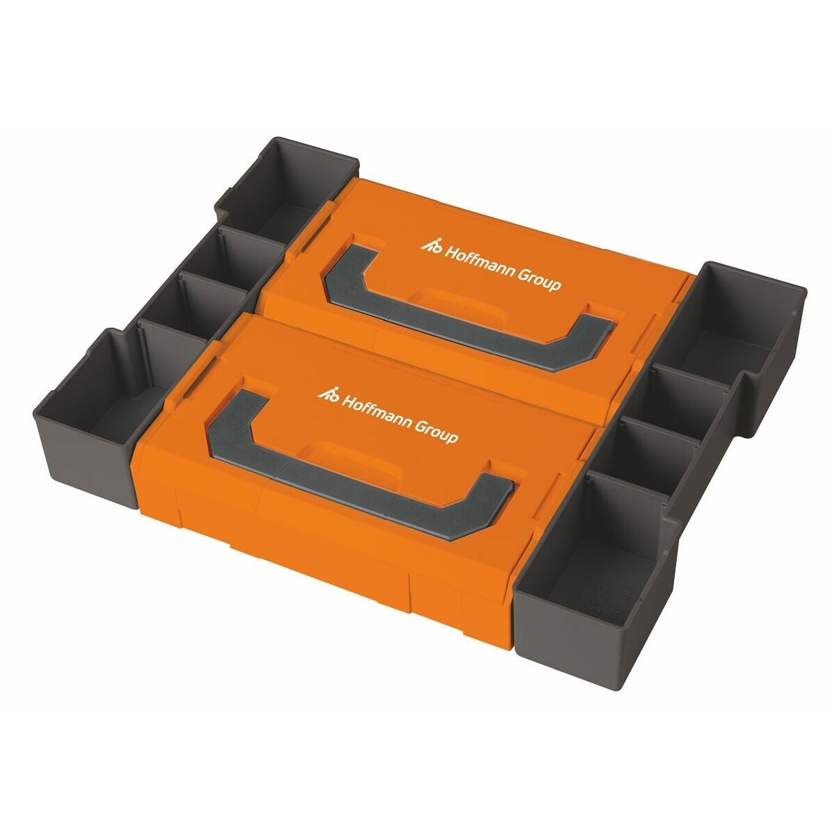 2 lajitelmalaatikkoa L-BOXX® Mini pienosien inserttillä, mukaan lukien kannen sisäosa