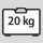 laukun kuormitettavuus: 20 kg