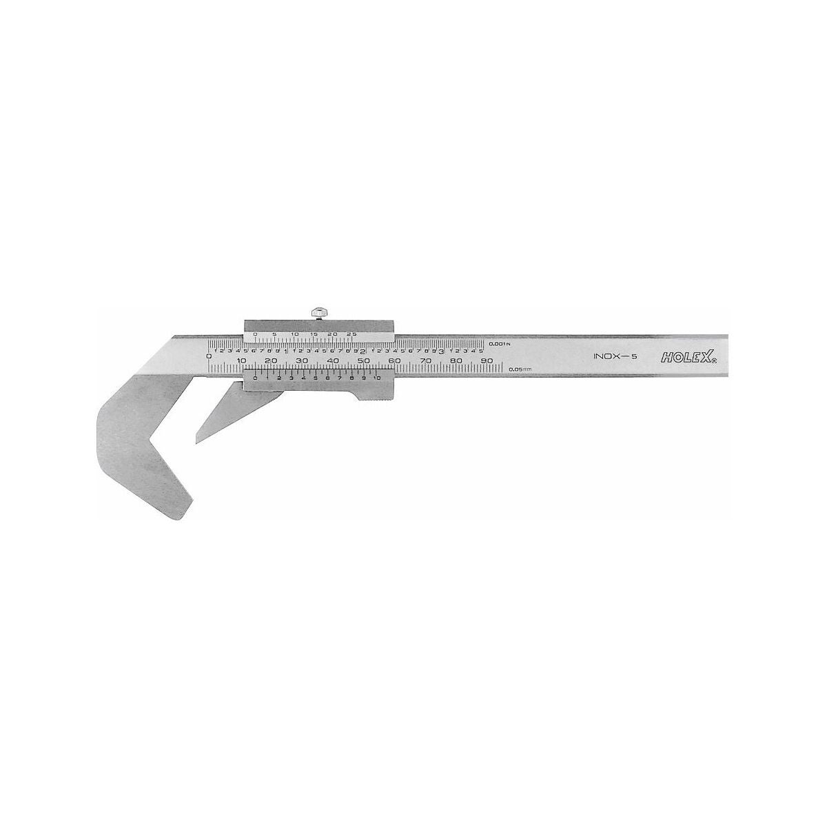 5-pisteinen työntömitta V-kulma 108° 2–40 mm