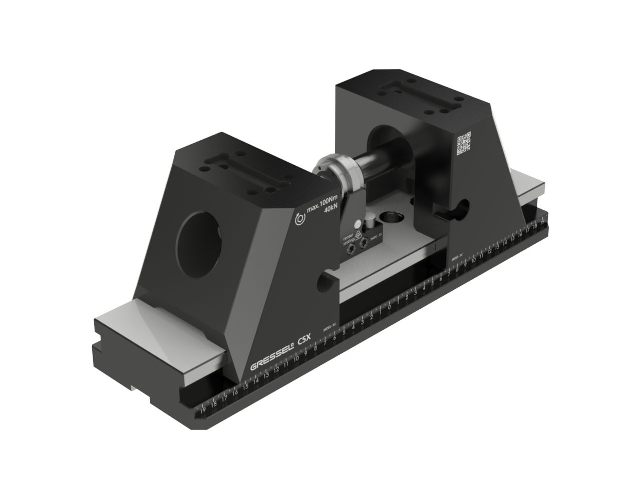 5-akselinen itsekeskittävä ruuvipuristin C5X-L, L-400 mm 5-akselinen keskittävä ruuvipuristin C5X-S L-400 mm
