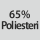 Kangaskoostumus: 65 % polyesteriä