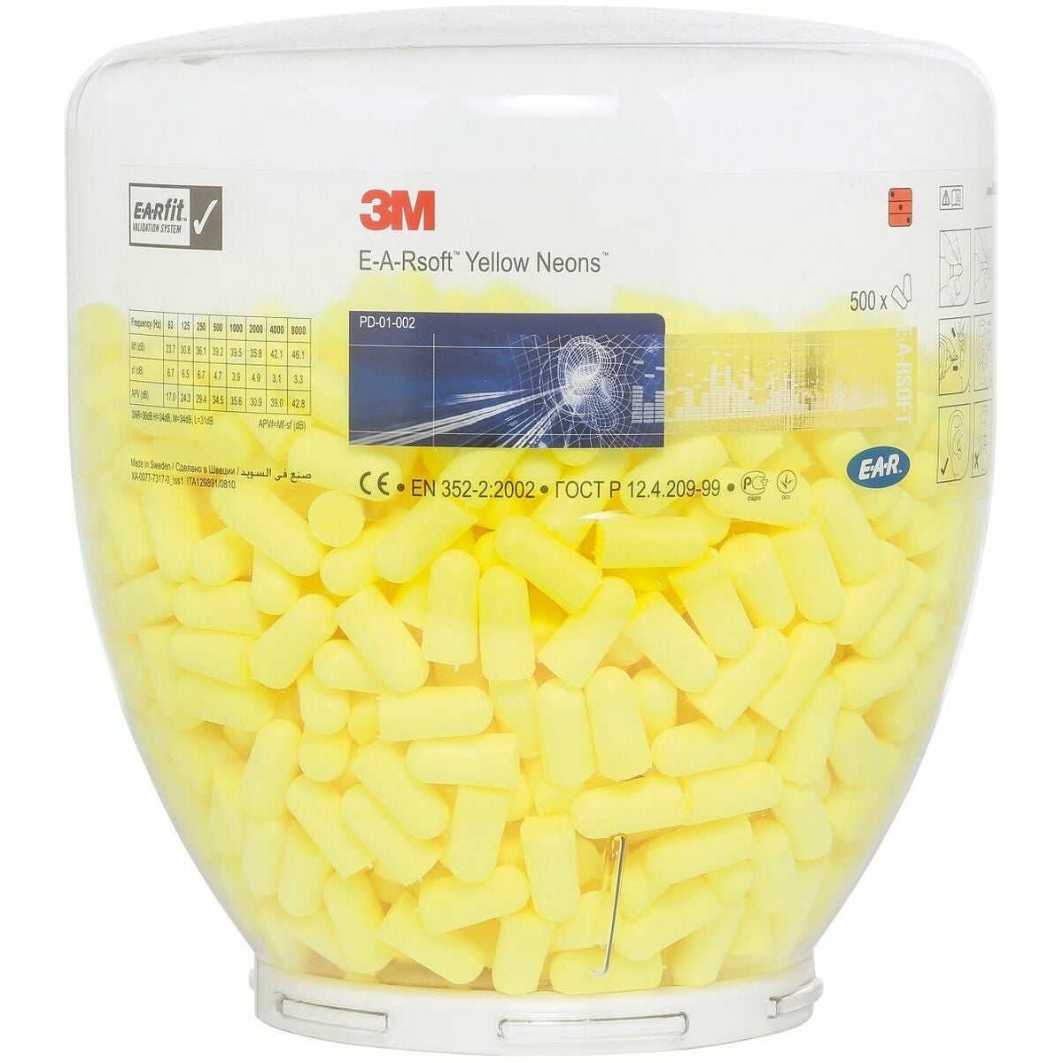 Korvatulppasarja E-A-R Soft™ Yellow Neons RT500