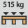 Kuormalavojen kiinnitys kantavuudeltaan: 515 kg