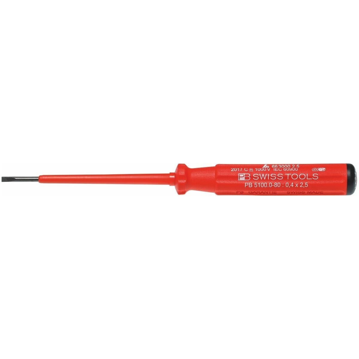 Sähköasentajan uraruuvitaltta, Classic, täysin VDE-eristetty 2,5 mm