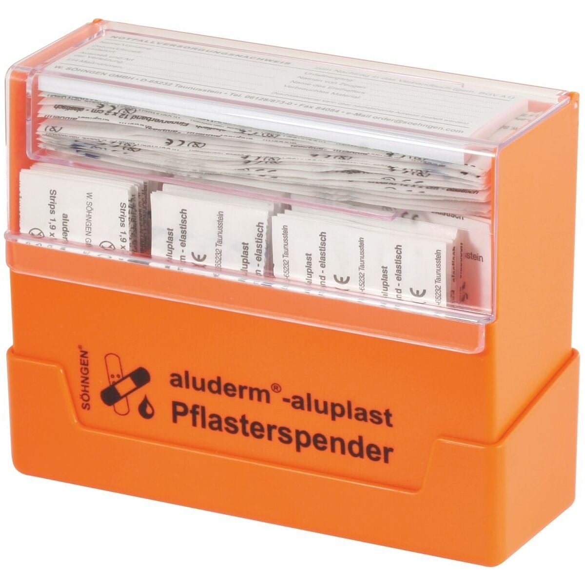 aluderm®-aluplast laastariautomaatti, täytetty, 115 kpl