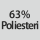 Kangaskoostumus: 63% polyesteriä