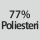 Kangaskoostumus: 77% polyesteriä