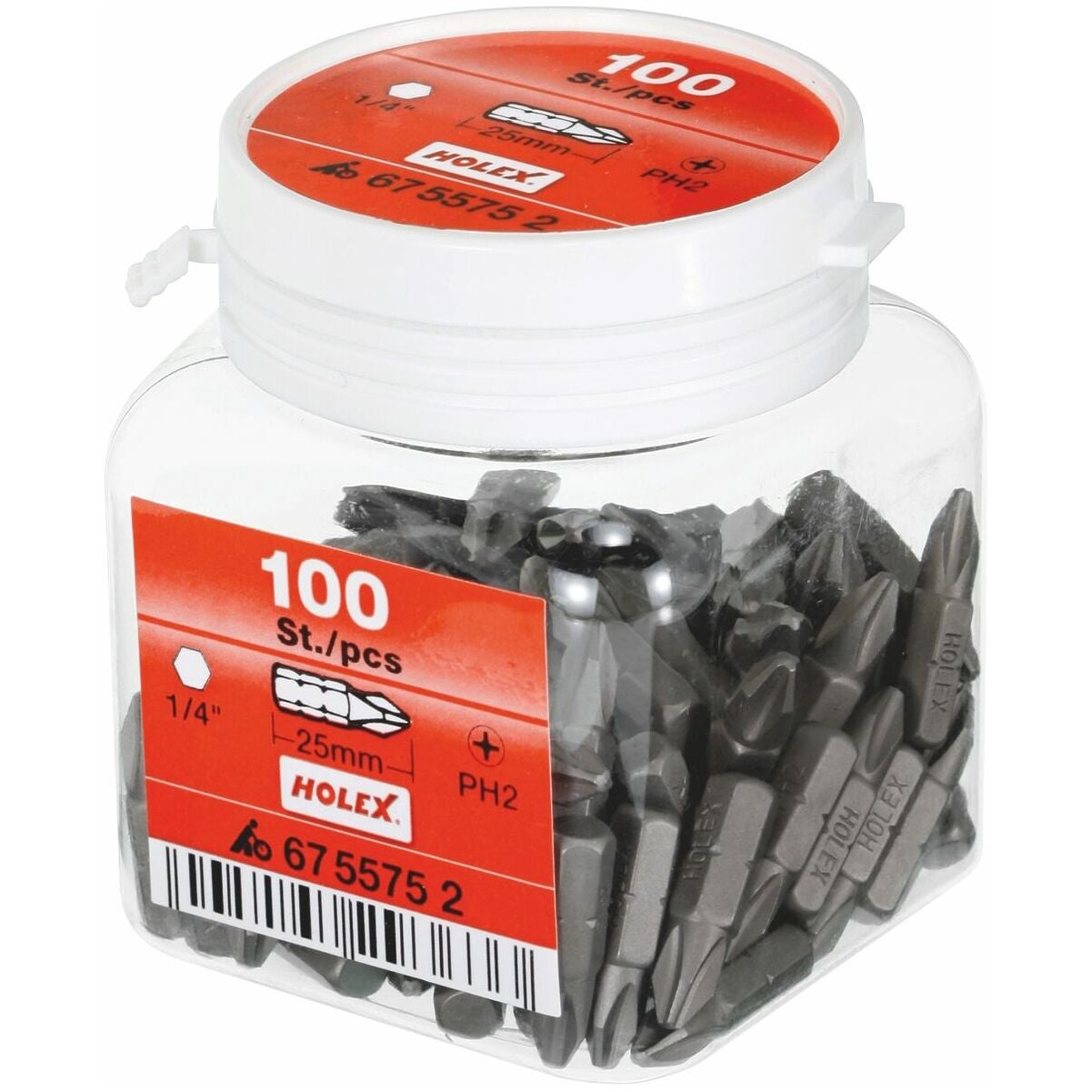 Phillips-bitsit, 1/4 tuumaa, suurpakkaus 100 kpl 1