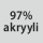 Kangaskoostumus: 97 % akryylia